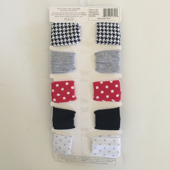 Hudson Bay Baby Headbands Infants  Multiple Patterns Black White Red Gray - Picture 2 of 2